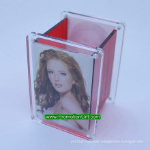 Magnet Photo Picture Holder Transparent Acrylic Pen Holder